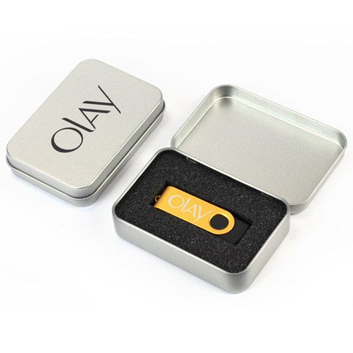 USB dárková kovová krabička