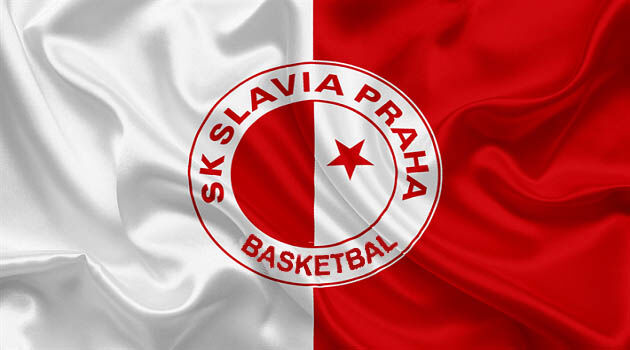 SK SLAVIA basketbal vlajka