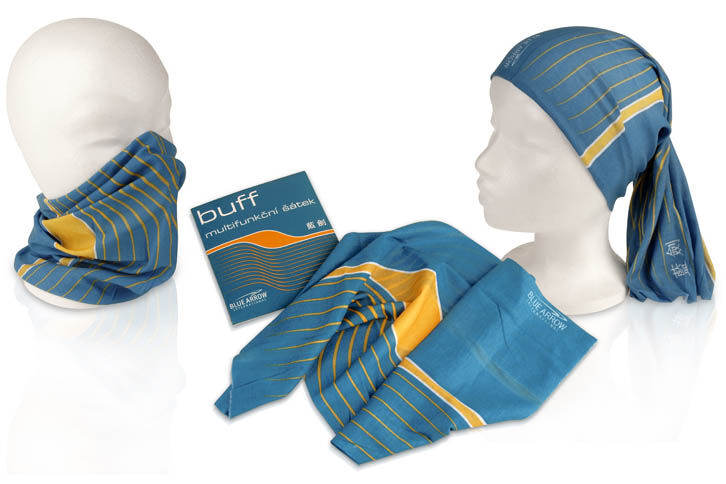 Multifunkční reklamní šátek